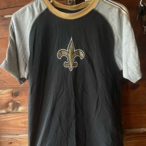 NFL Reebok Youth Black/Gray Orleans Saints Tee